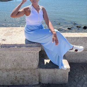 Light blue flowy pants